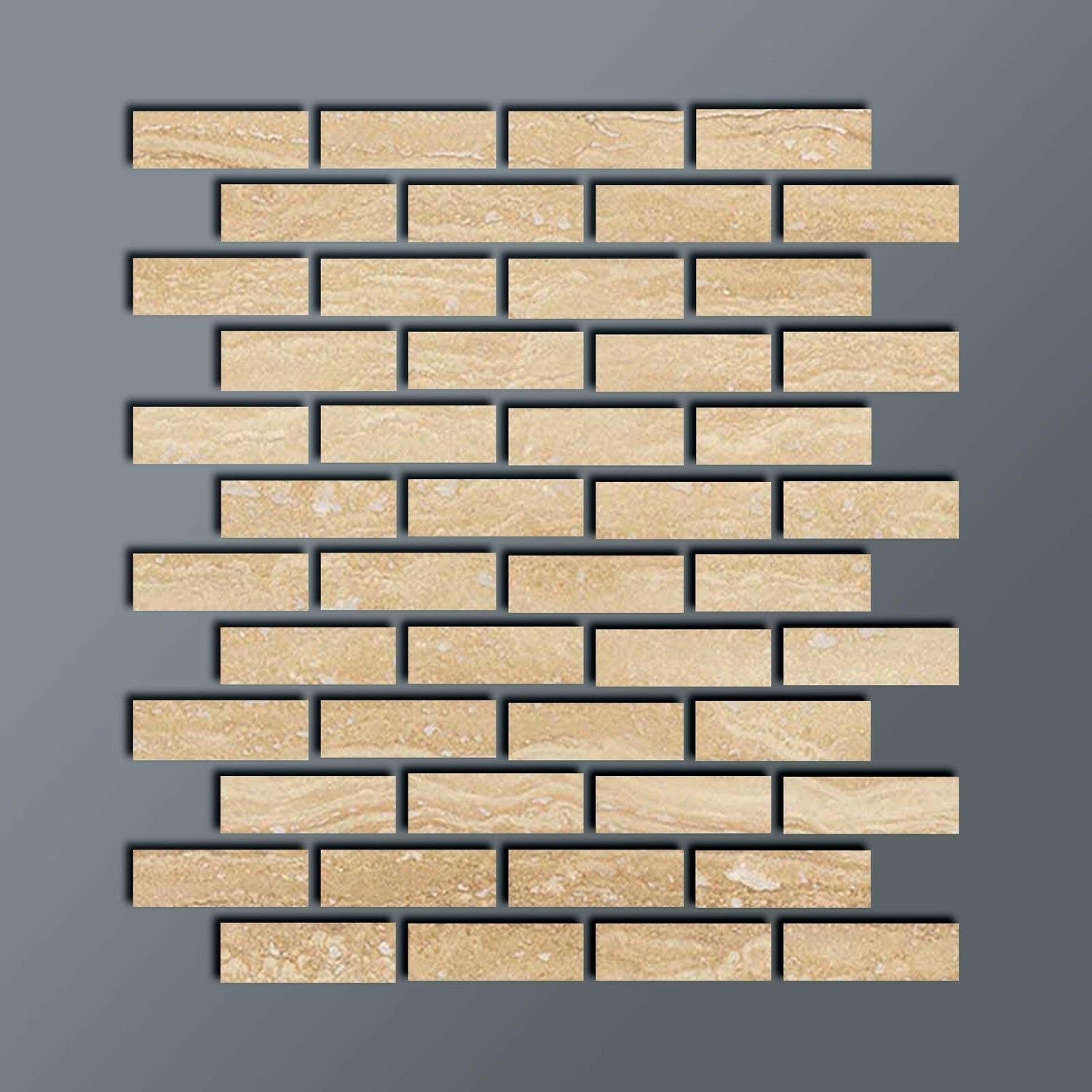 Special Cut | 2x6 Ivory Travertine Vein Cut Filled & Honed Tile Special Cut | 2x6 Ivory Travertine Vein Cut Filled & Honed Tile - American Tile Depot