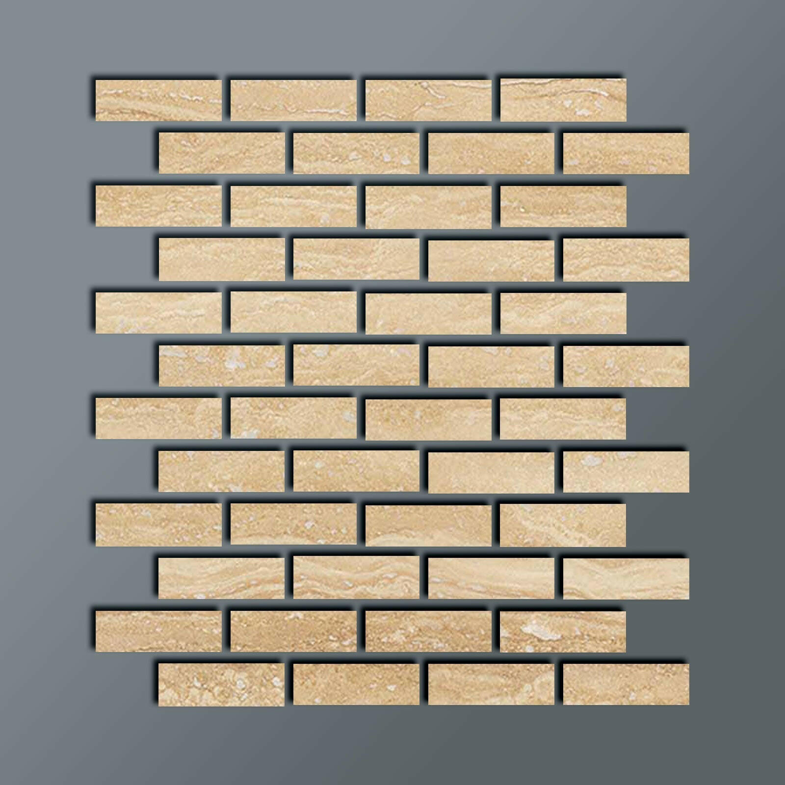 Special Cut | 2x6 Ivory Travertine Vein Cut Filled & Honed Tile Special Cut | 2x6 Ivory Travertine Vein Cut Filled & Honed Tile - American Tile Depot