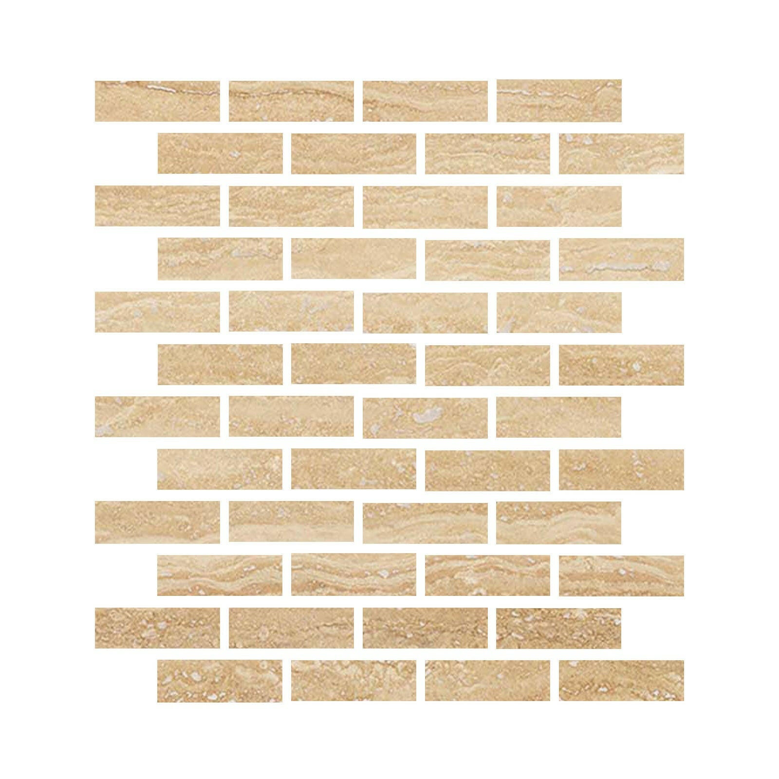 Special Cut | 2x6 Ivory Travertine Vein Cut Filled & Honed Tile Special Cut | 2x6 Ivory Travertine Vein Cut Filled & Honed Tile - American Tile Depot