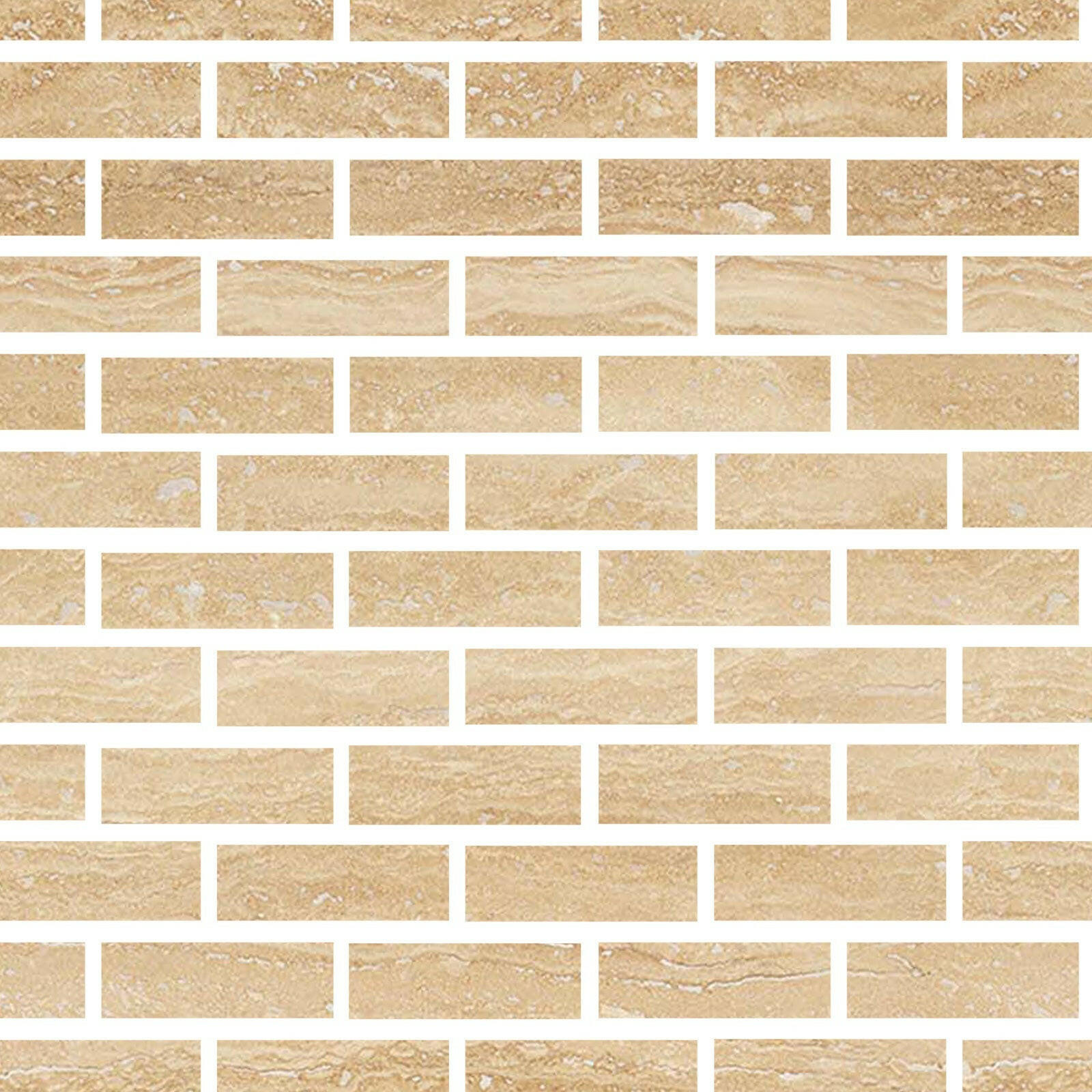Special Cut | 2x6 Ivory Travertine Vein Cut Filled & Polished Tile Special Cut | 2x6 Ivory Travertine Vein Cut Filled & Polished Tile - American Tile Depot