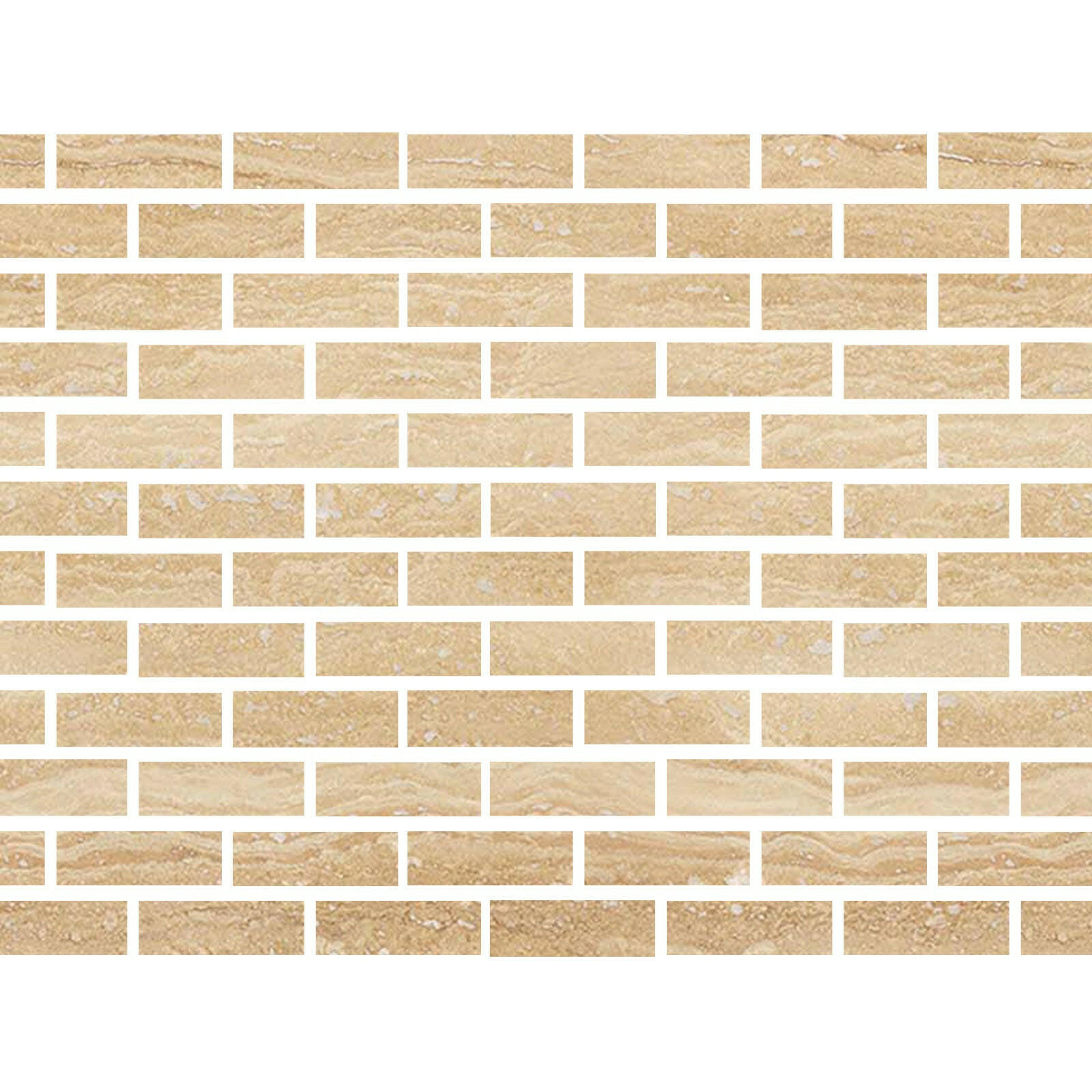 Special Cut | 2x6 Ivory Travertine Vein Cut Filled & Polished Tile Special Cut | 2x6 Ivory Travertine Vein Cut Filled & Polished Tile - American Tile Depot