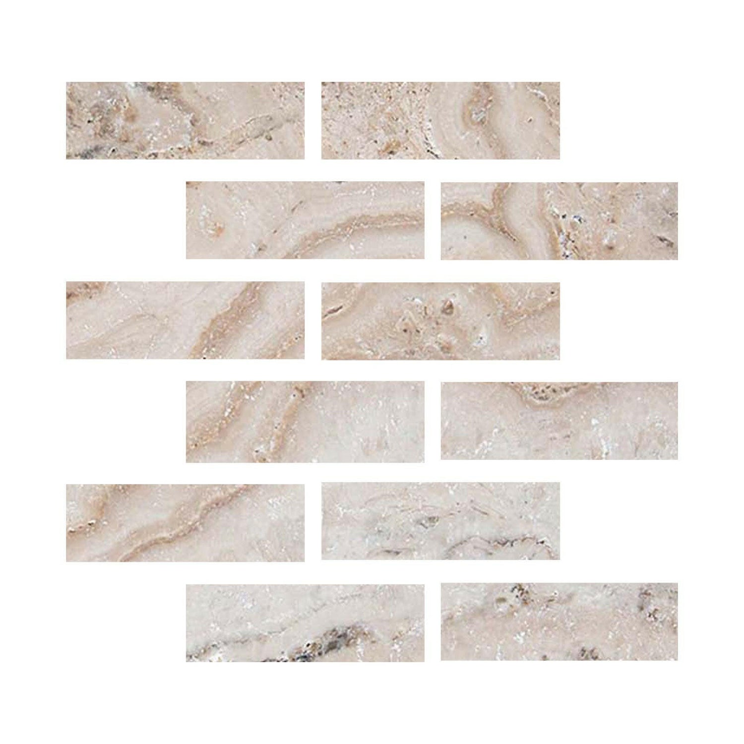 Special Cut | 2x6 Malibu Travertine Filled & Honed Tile Special Cut | 2x6 Malibu Travertine Filled & Honed Tile - American Tile Depot