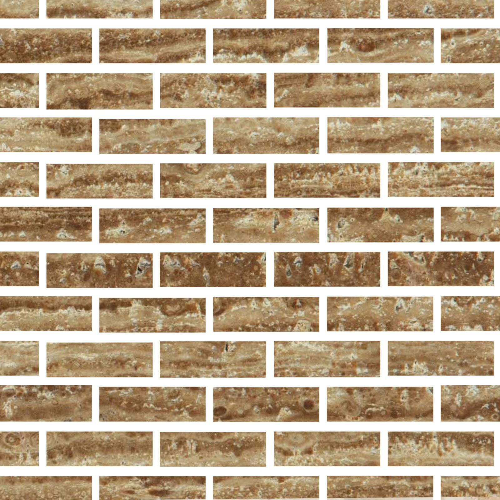 Special Cut | 2x6 Noce Exotic Travertine (Vein-Cut) Filled & Polished Tile Special Cut | 2x6 Noce Exotic Travertine (Vein-Cut) Filled & Polished Tile - American Tile Depot