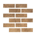 Special Cut | 2x6 Noce Travertine Filled & Honed Tile Special Cut | 2x6 Noce Travertine Filled & Honed Tile - American Tile Depot