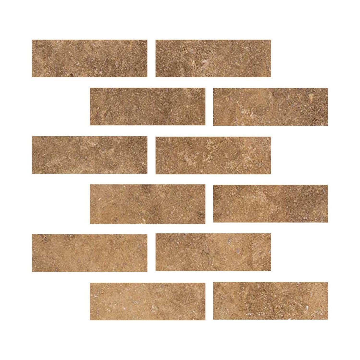 Special Cut | 2x6 Noce Travertine Filled & Honed Tile Special Cut | 2x6 Noce Travertine Filled & Honed Tile - American Tile Depot