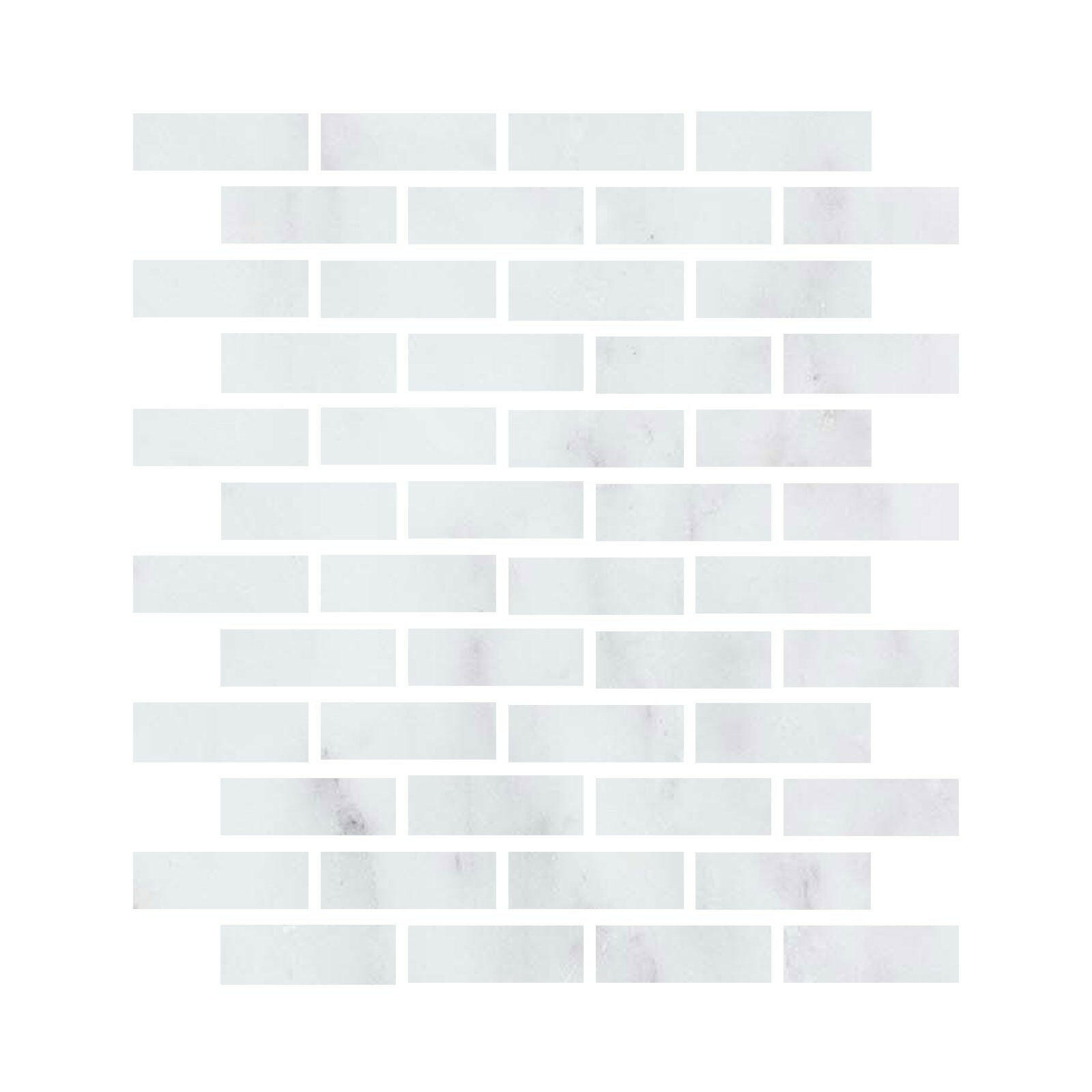 Special Cut | 2x6 Oriental White / Asian Statuary Marble Honed Tile Special Cut | 2x6 Oriental White / Asian Statuary Marble Honed Tile - American Tile Depot