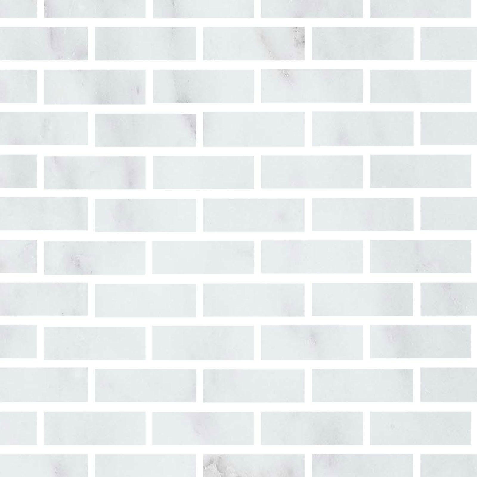 Special Cut | 2x6 Oriental White / Asian Statuary Marble Honed Tile Special Cut | 2x6 Oriental White / Asian Statuary Marble Honed Tile - American Tile Depot