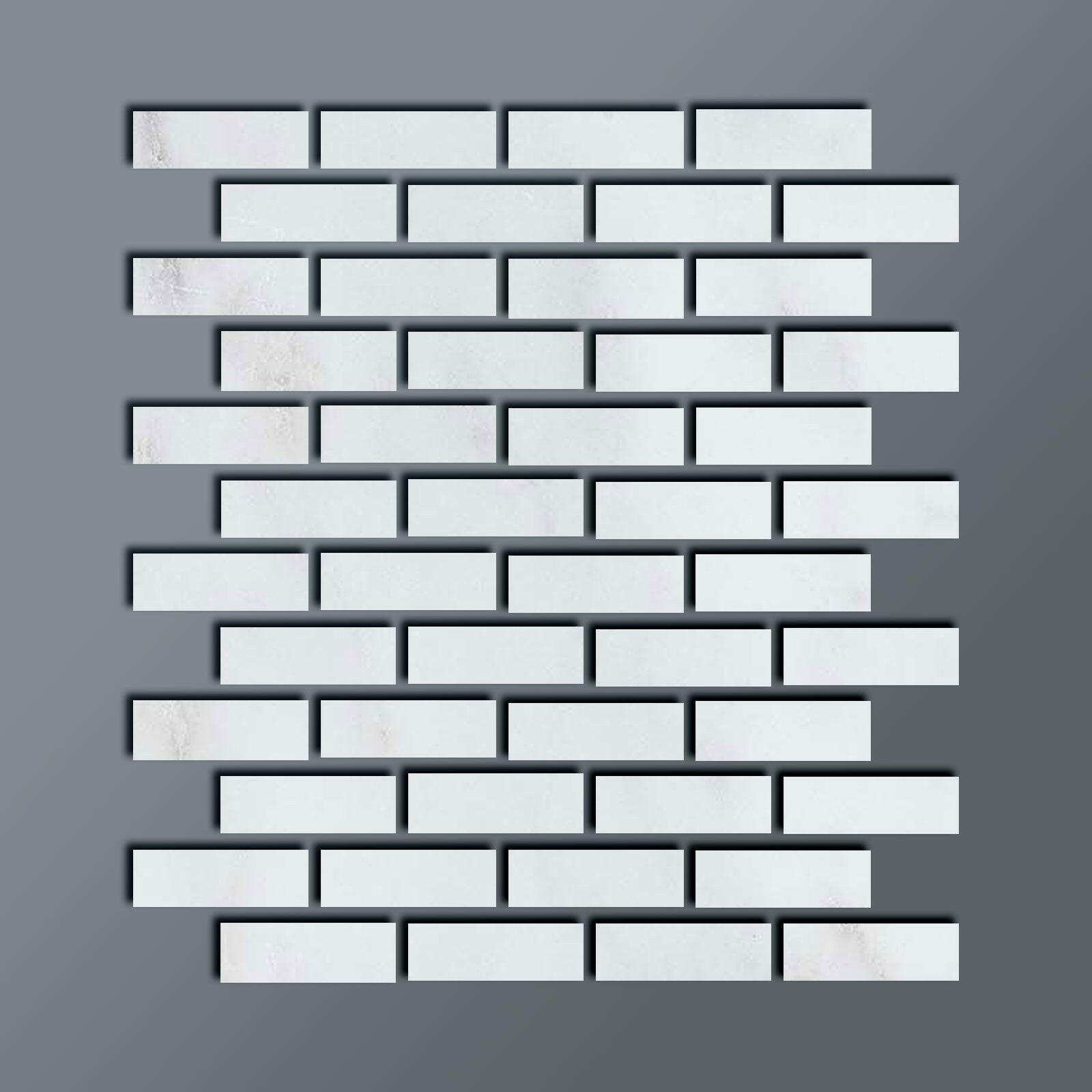 Special Cut | 2x6 Oriental White / Asian Statuary Marble Polished Tile Special Cut | 2x6 Oriental White / Asian Statuary Marble Polished Tile - American Tile Depot