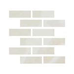 Special Cut | 2x6 Premium White Onyx CROSS-CUT Polished Tile - American Tile Depot