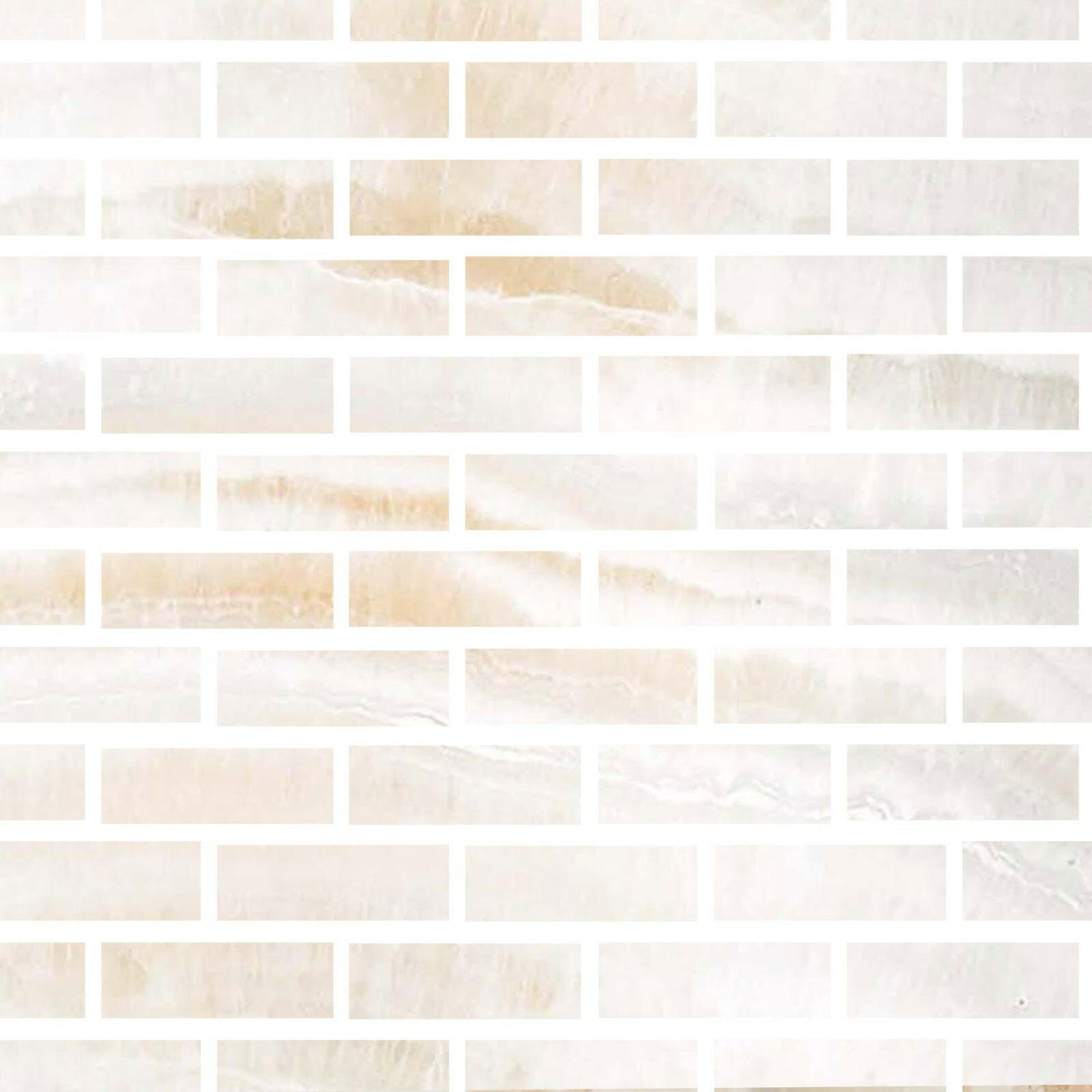 Special Cut | 2x6 Premium White Onyx VEIN-CUT Polished Tile - American Tile Depot