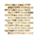 Special Cut | 2x6 Scabos Travertine Filled & Polished Tile Special Cut | 2x6 Scabos Travertine Filled & Polished Tile - American Tile Depot