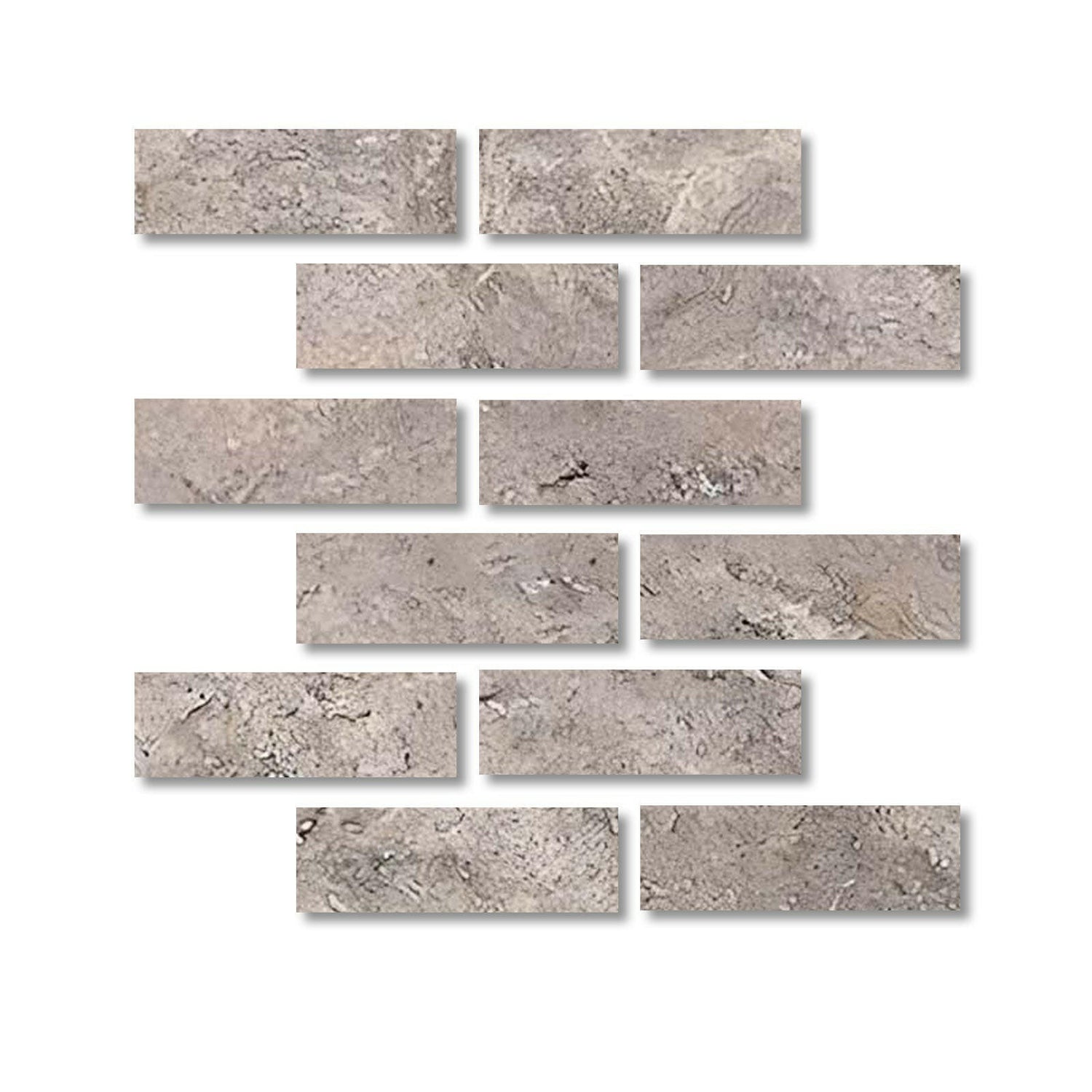 Special Cut | 2x6 Silver Travertine Filled & Honed Tile Special Cut | 2x6 Silver Travertine Filled & Honed Tile - American Tile Depot