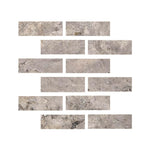 Special Cut | 2x6 Silver Travertine Filled & Honed Tile Special Cut | 2x6 Silver Travertine Filled & Honed Tile - American Tile Depot