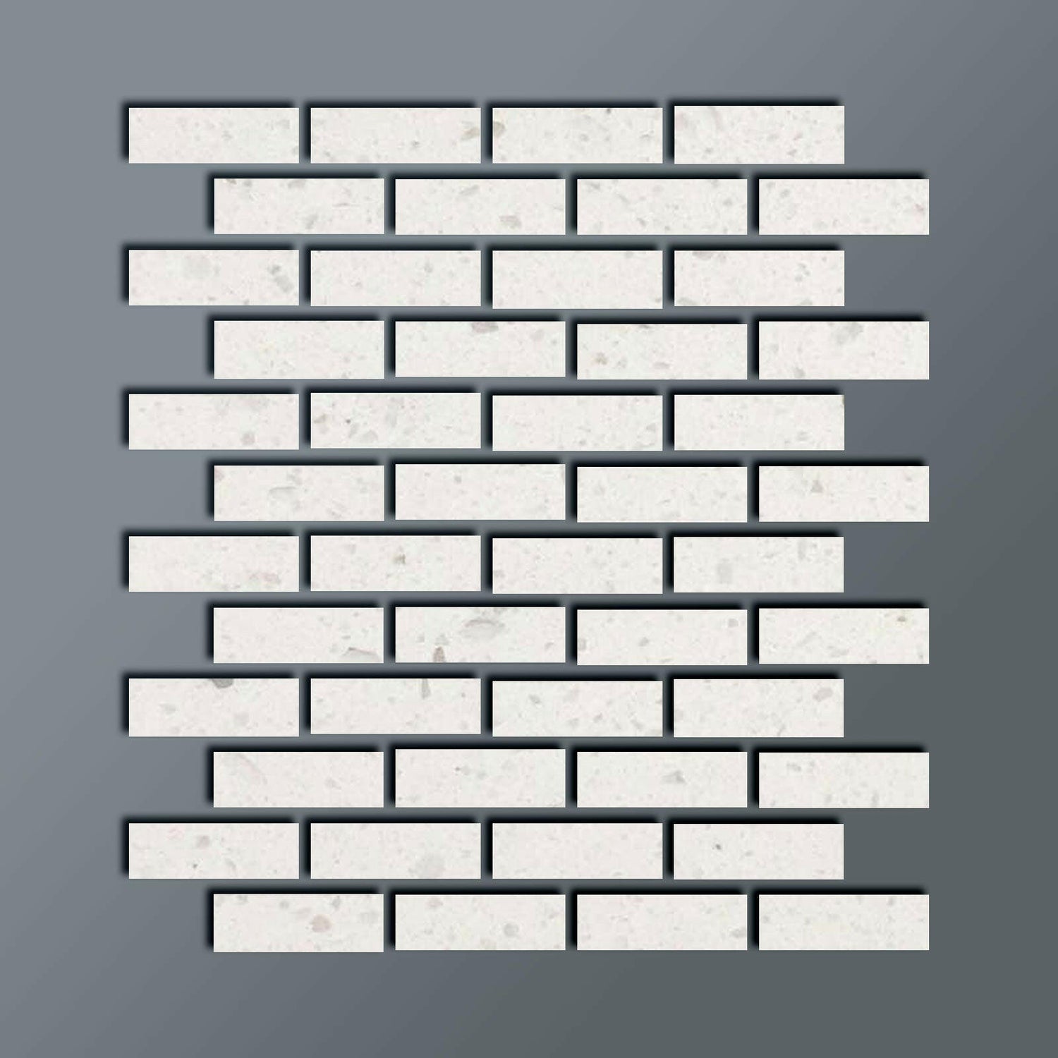 Special Cut | 2x6 Terrazzo Silver Marble Polished Tile Special Cut | 2x6 Terrazzo Silver Marble Polished Tile - American Tile Depot