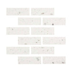 Special Cut | 2x6 Terrazzo Silver Marble Polished Tile Special Cut | 2x6 Terrazzo Silver Marble Polished Tile - American Tile Depot