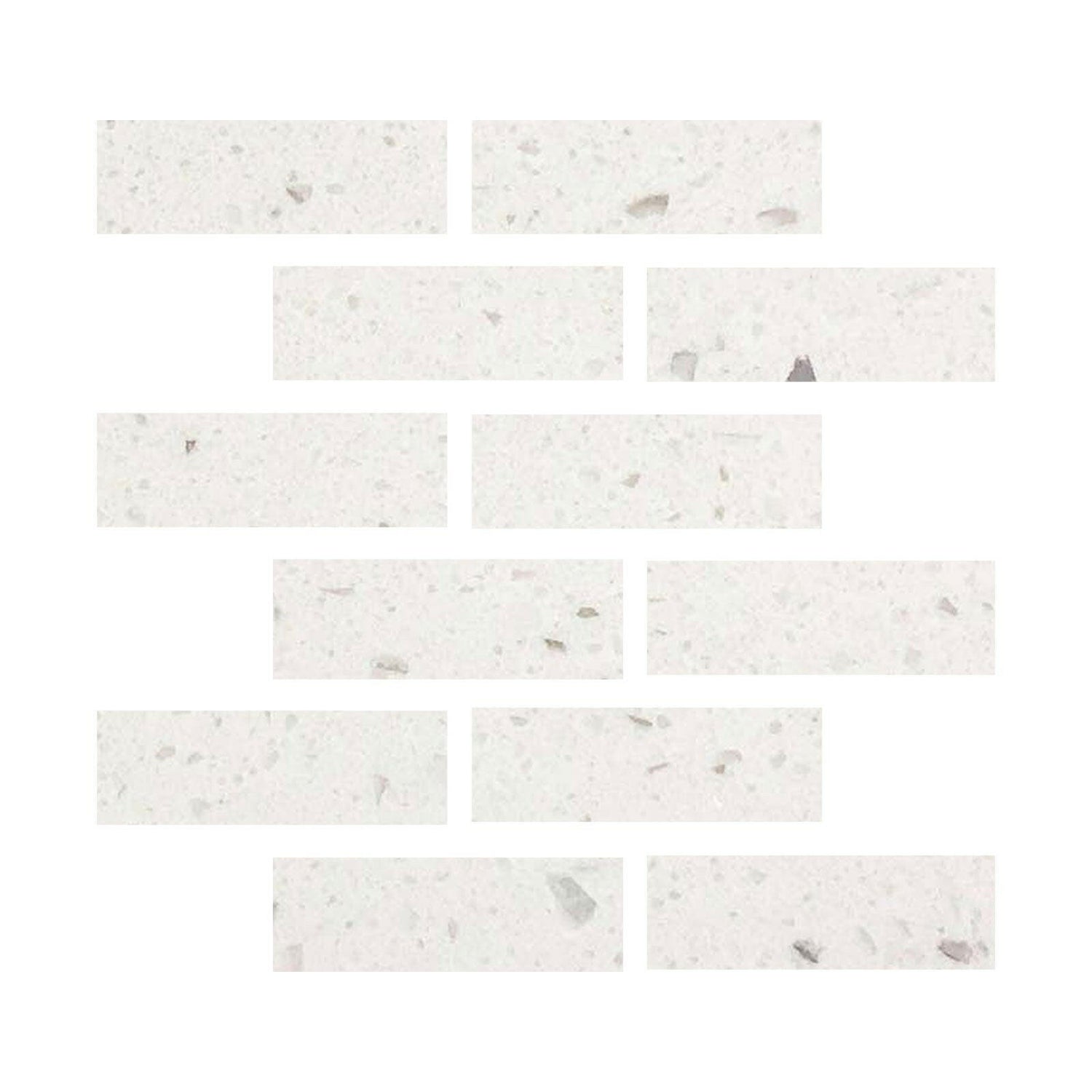Special Cut | 2x6 Terrazzo Silver Marble Polished Tile Special Cut | 2x6 Terrazzo Silver Marble Polished Tile - American Tile Depot