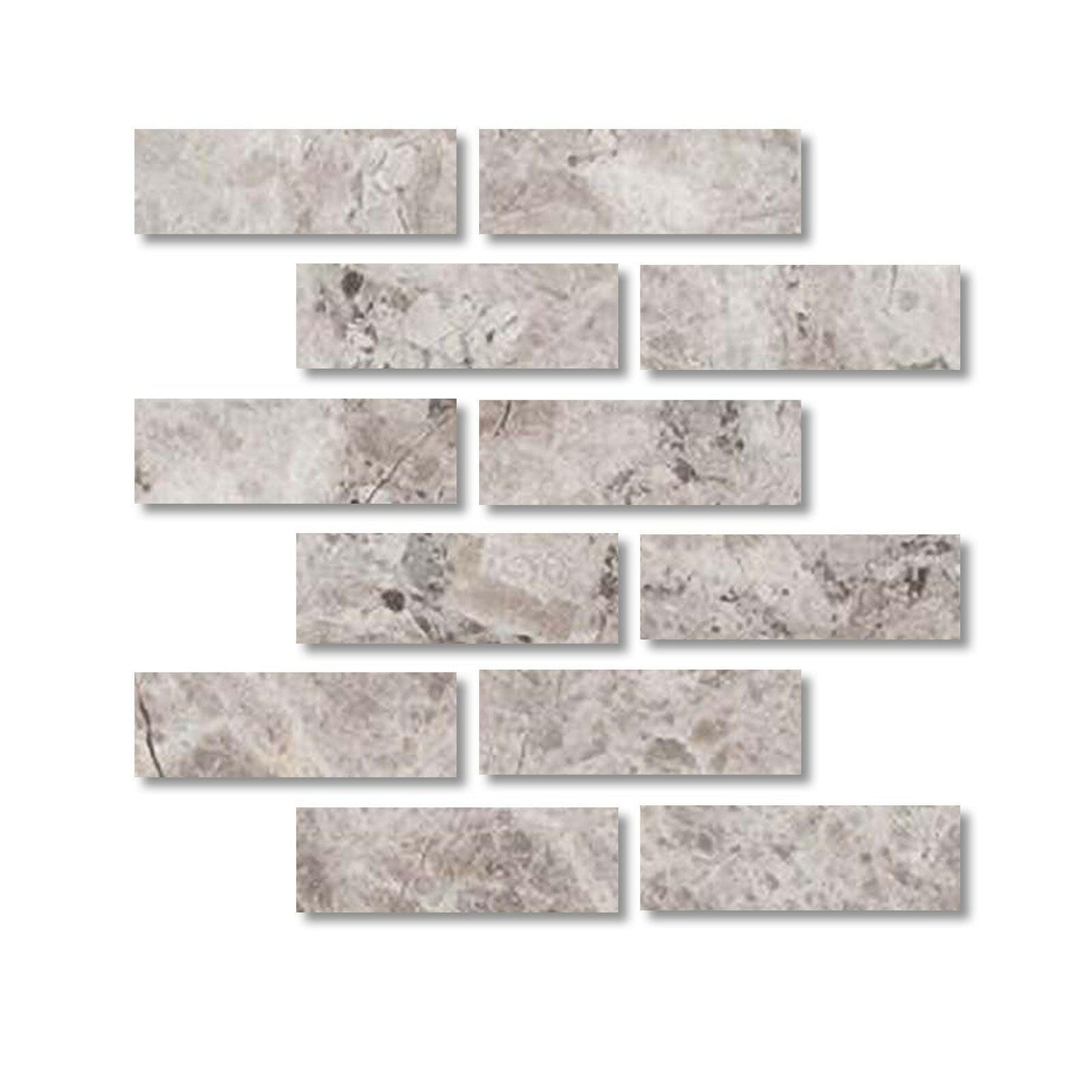 Special Cut | 2x6 Tundra Gray (Atlantic Gray) Marble Honed Tile Special Cut | 2x6 Tundra Gray (Atlantic Gray) Marble Honed Tile - American Tile Depot