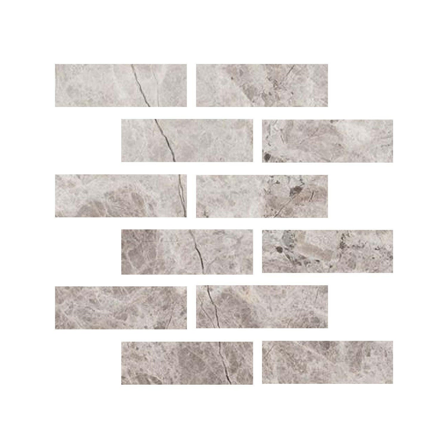 Special Cut | 2x6 Tundra Gray (Atlantic Gray) Marble Honed Tile Special Cut | 2x6 Tundra Gray (Atlantic Gray) Marble Honed Tile - American Tile Depot