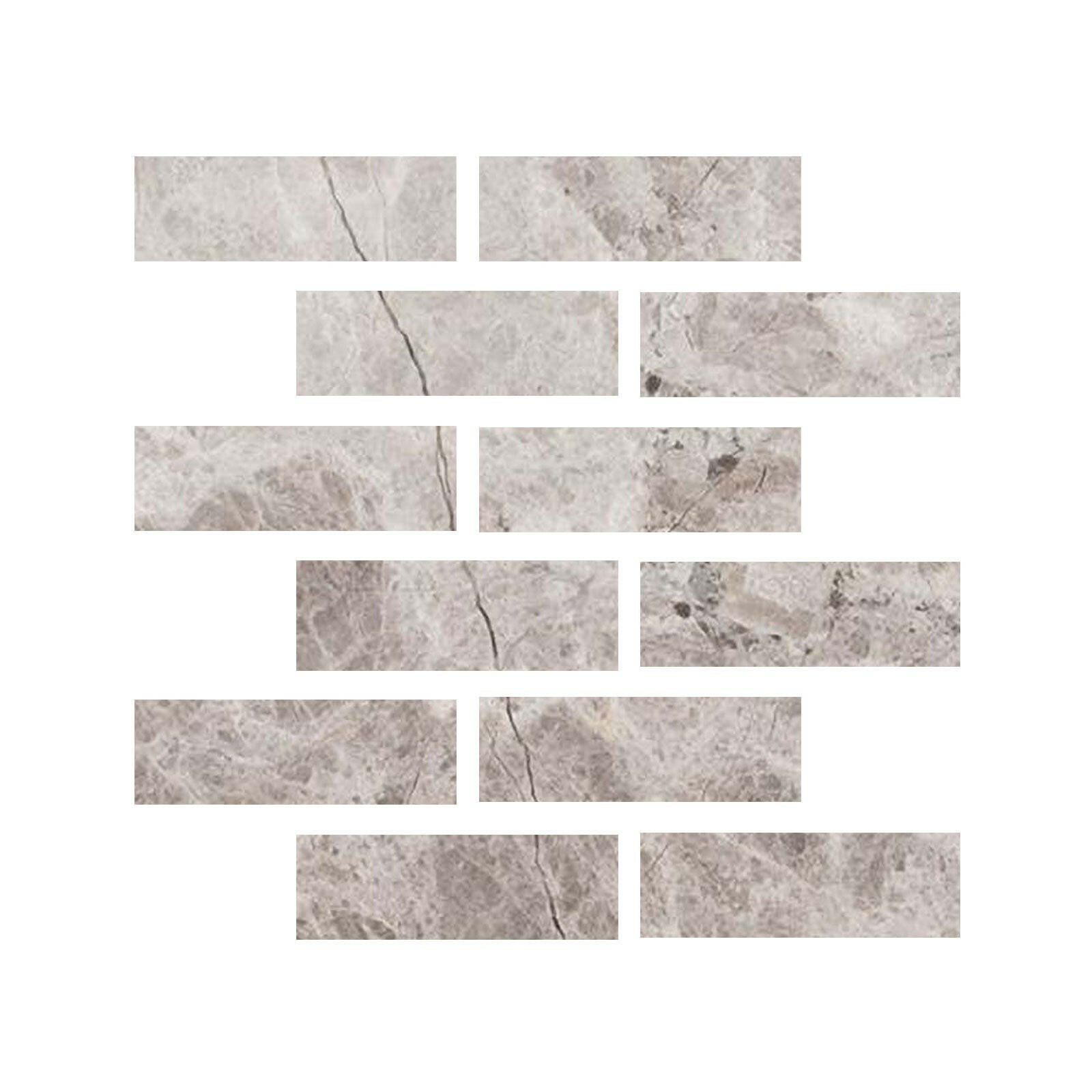 Special Cut | 2x6 Tundra Gray (Atlantic Gray) Marble Polished Tile Special Cut | 2x6 Tundra Gray (Atlantic Gray) Marble Polished Tile - American Tile Depot