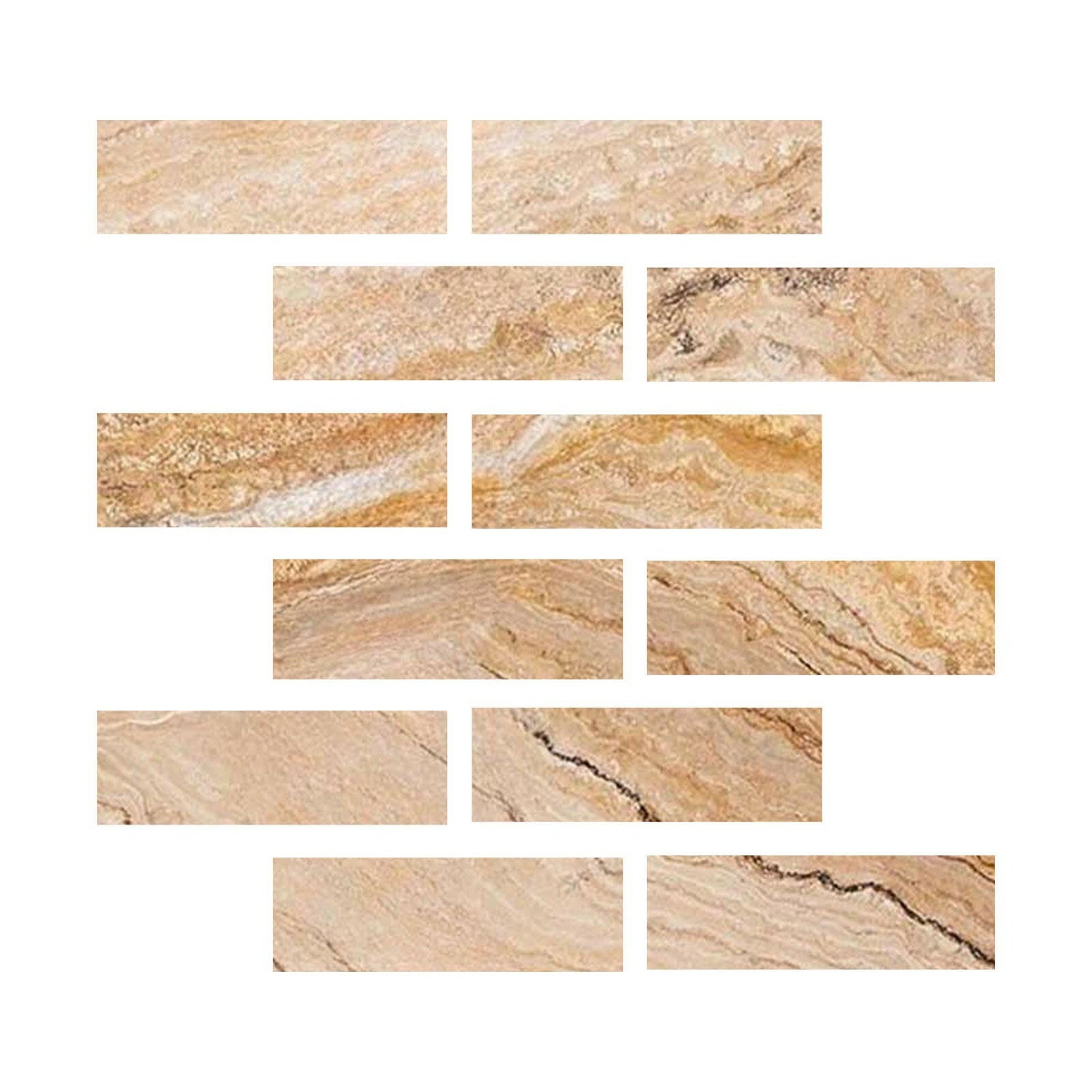 Special Cut | 2x6 Valencia Travertine Filled & Honed Tile Special Cut | 2x6 Valencia Travertine Filled & Honed Tile - American Tile Depot
