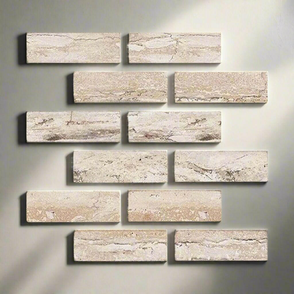 Special Cut | 2x6 Valerenga Travertine Filled & Honed Tile Special Cut | 2x6 Valerenga Travertine Filled & Honed Tile - American Tile Depot