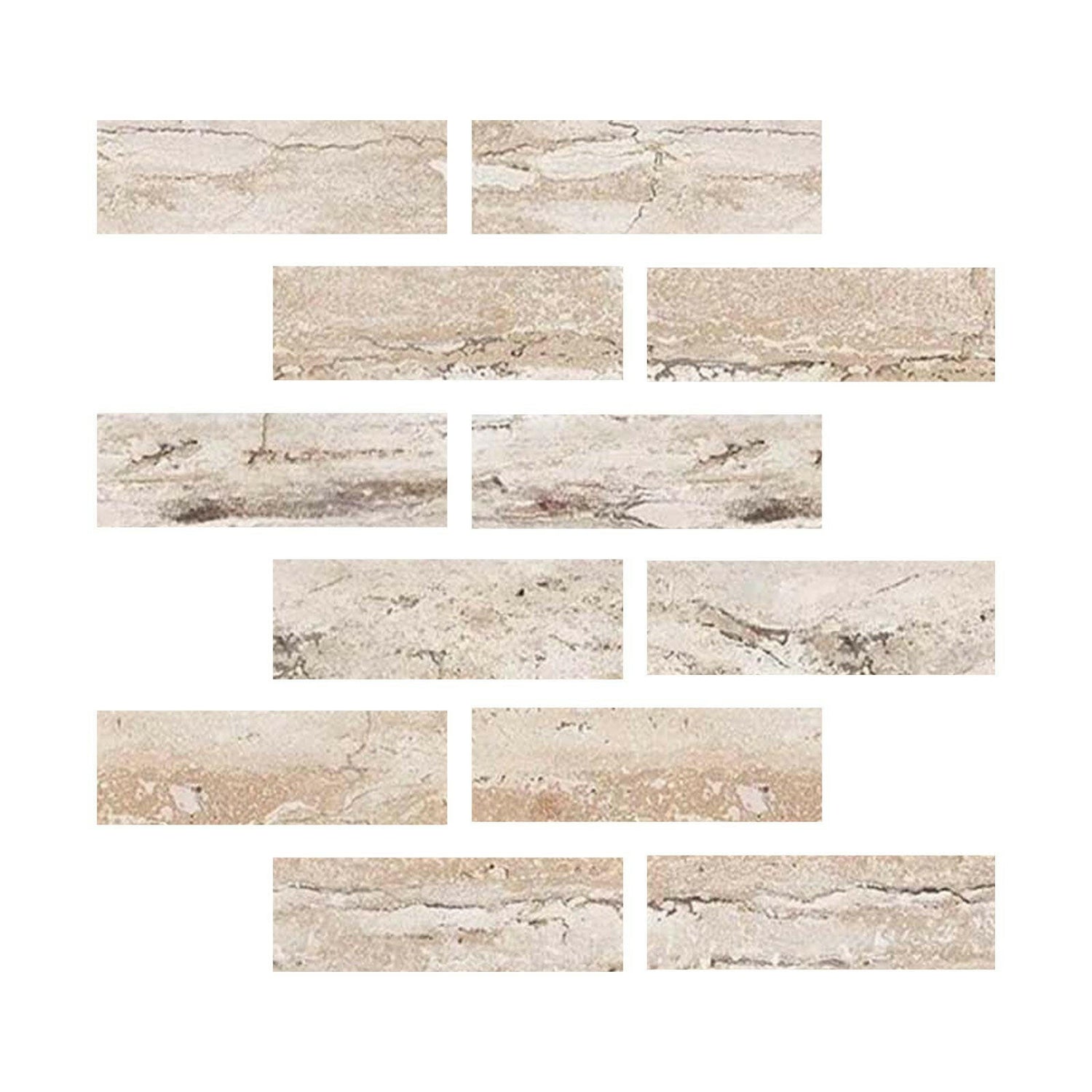 Special Cut | 2x6 Valerenga Travertine Filled & Honed Tile Special Cut | 2x6 Valerenga Travertine Filled & Honed Tile - American Tile Depot