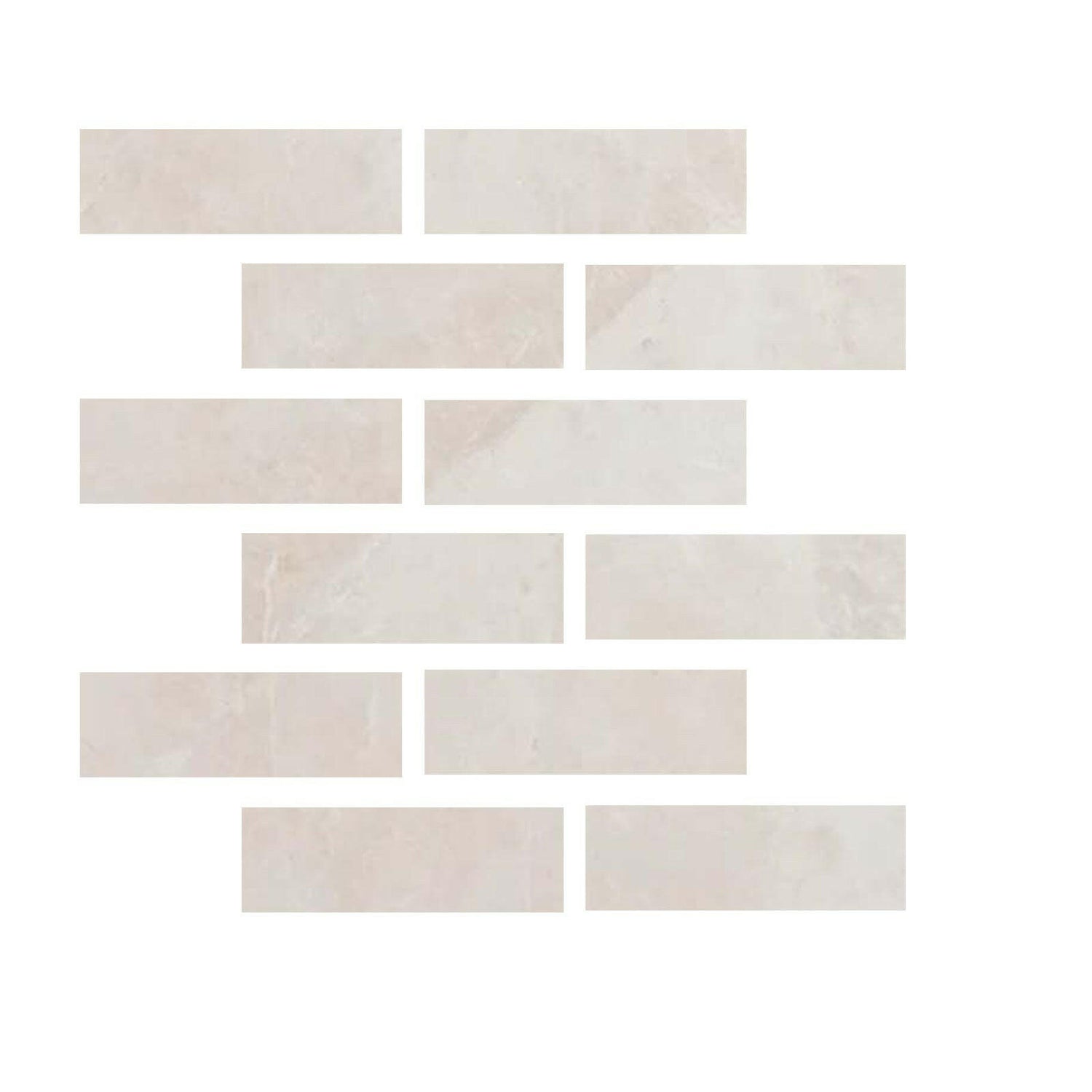 Special Cut | 2x6 White Pearl / Botticino Marble Honed Tile Special Cut | 2x6 White Pearl / Botticino Marble Honed Tile - American Tile Depot