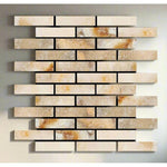 Special Cut | 2x8 Antico Onyx Travertine Filled & Honed Tile Special Cut | 2x8 Antico Onyx Travertine Filled & Honed Tile - American Tile Depot