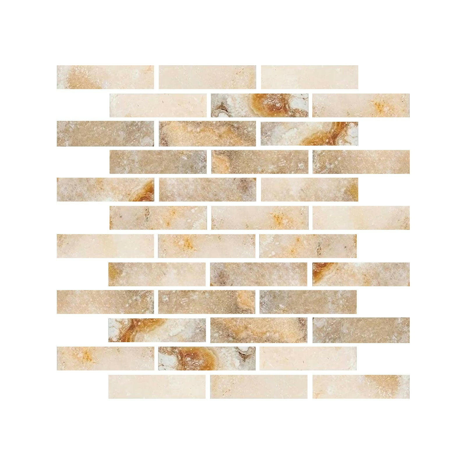 Special Cut | 2x8 Antico Onyx Travertine Filled & Honed Tile Special Cut | 2x8 Antico Onyx Travertine Filled & Honed Tile - American Tile Depot