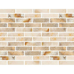Special Cut | 2x8 Antico Onyx Travertine Filled & Honed Tile Special Cut | 2x8 Antico Onyx Travertine Filled & Honed Tile - American Tile Depot
