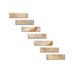 Special Cut | 2x8 Antico Onyx Travertine Filled & Honed Tile Special Cut | 2x8 Antico Onyx Travertine Filled & Honed Tile - American Tile Depot