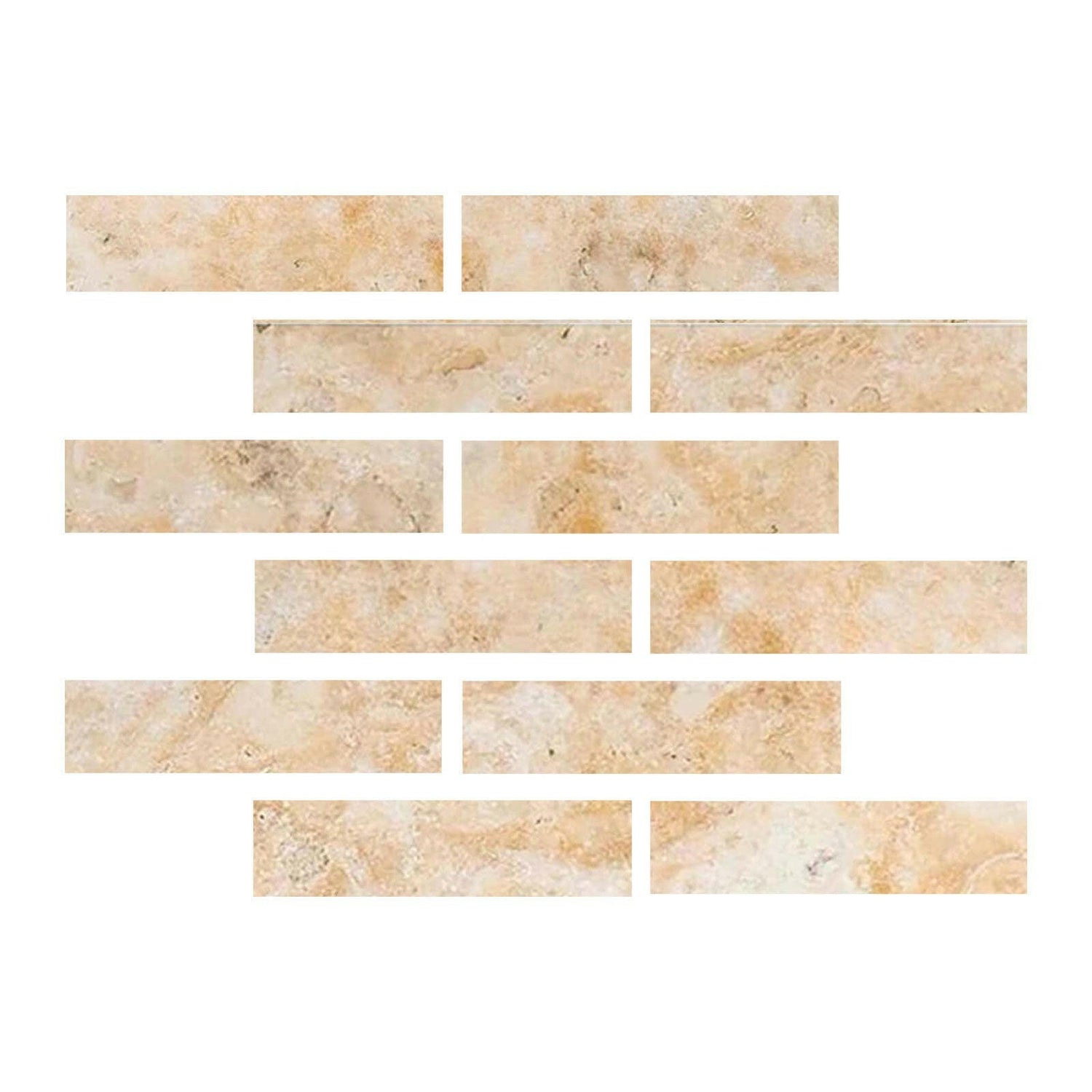 Special Cut | 2x8 Antico Onyx Travertine Filled & Polished Tile Special Cut | 2x8 Antico Onyx Travertine Filled & Polished Tile - American Tile Depot