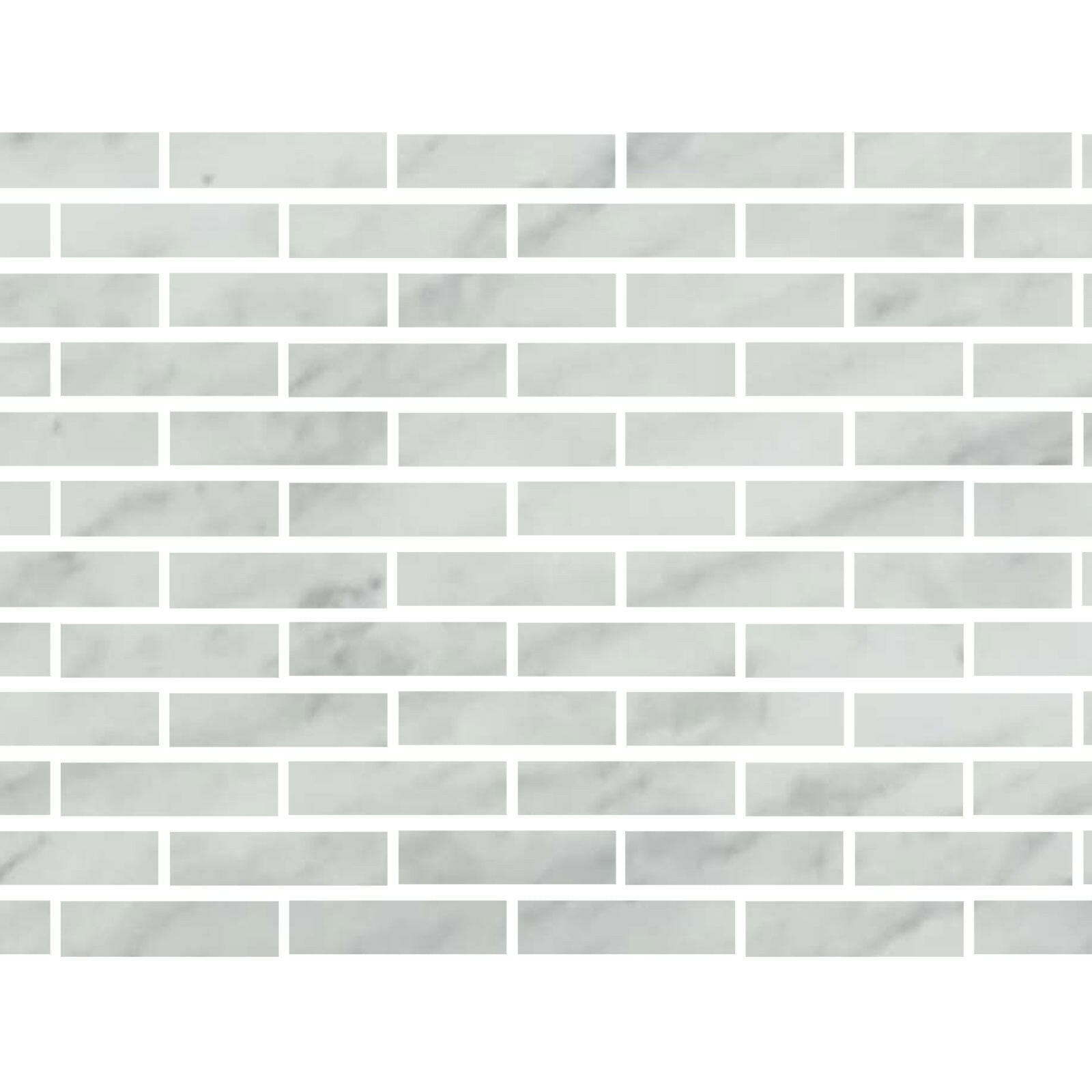 Special Cut | 2x8 Bianco Venatino Marble Polished Tile Special Cut | 2x8 Bianco Venatino Marble Polished Tile - American Tile Depot