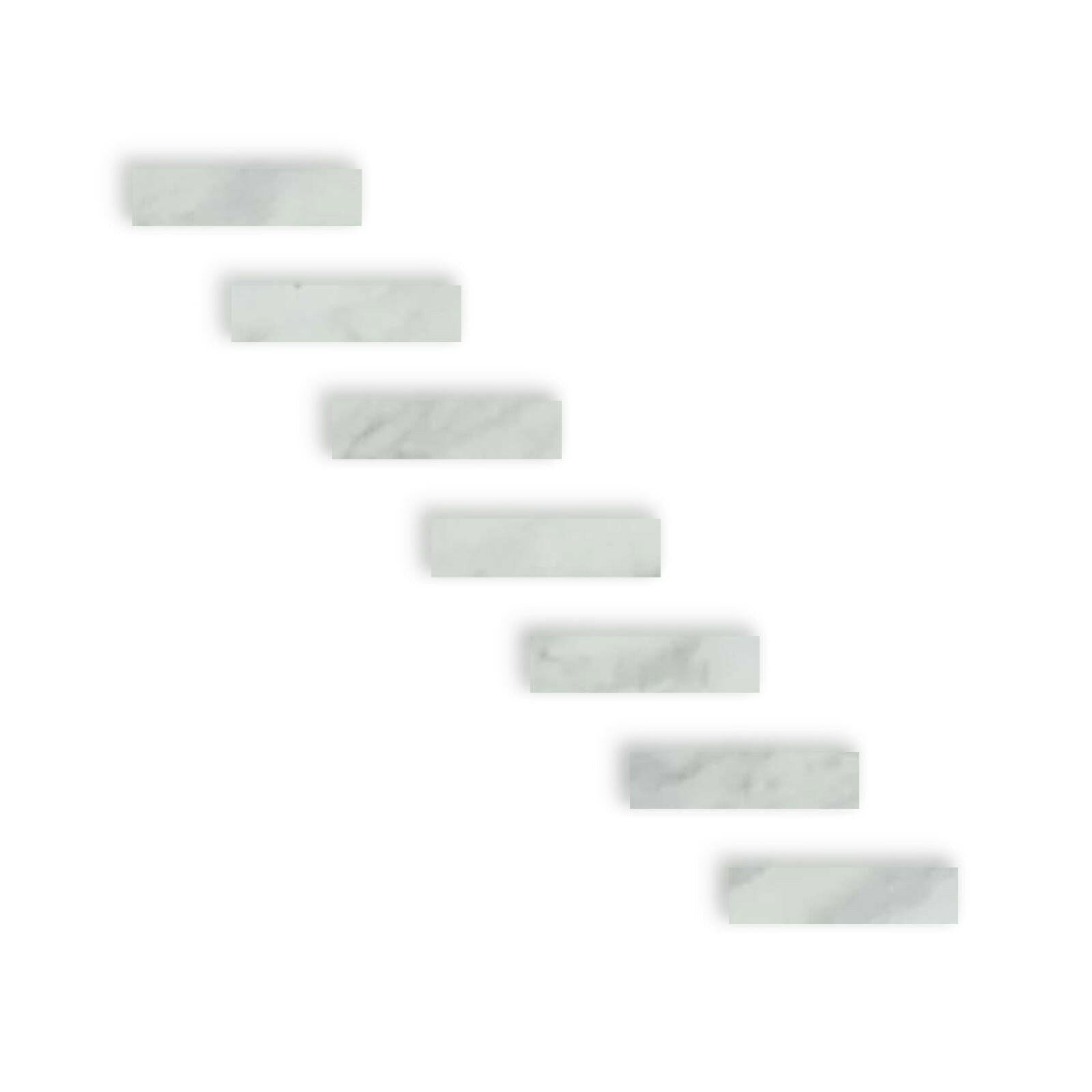 Special Cut | 2x8 Bianco Venatino Marble Polished Tile Special Cut | 2x8 Bianco Venatino Marble Polished Tile - American Tile Depot