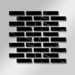 Special Cut | 2x8 Black Marquina Marble Polished Tile Special Cut | 2x8 Black Marquina Marble Polished Tile - American Tile Depot