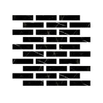 Special Cut | 2x8 Black Marquina Marble Polished Tile Special Cut | 2x8 Black Marquina Marble Polished Tile - American Tile Depot