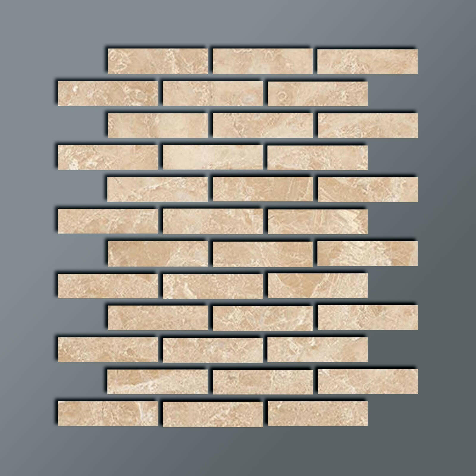 Special Cut | 2x8 Cappuccino Marble Polished Tile Special Cut | 2x8 Cappuccino Marble Polished Tile - American Tile Depot
