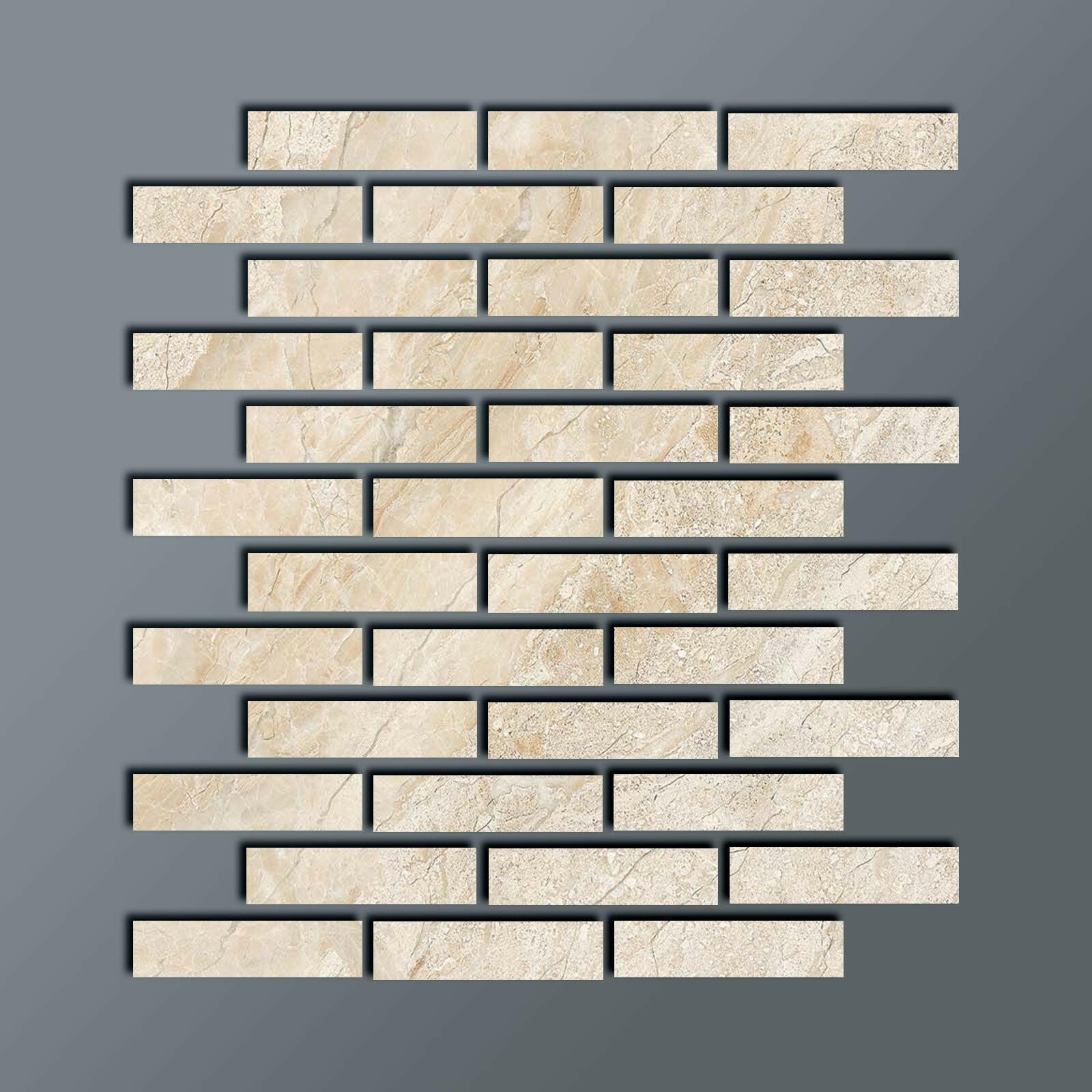 Special Cut | 2x8 Diano Royal (Queen Beige) Marble Honed Tile Special Cut | 2x8 Diano Royal (Queen Beige) Marble Honed Tile - American Tile Depot