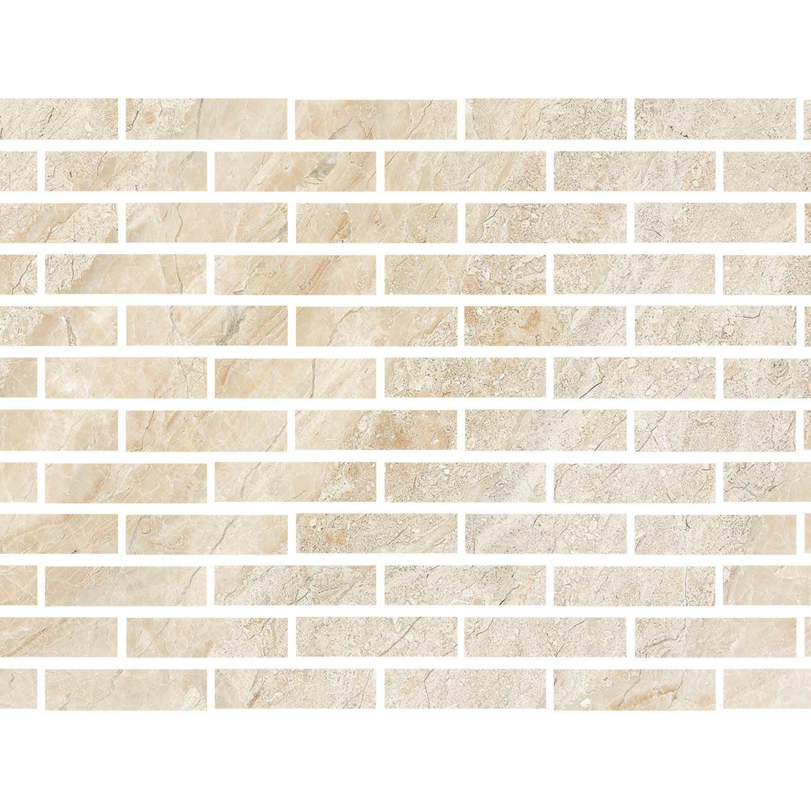 Special Cut | 2x8 Diano Royal (Queen Beige) Marble Polished Tile Special Cut | 2x8 Diano Royal (Queen Beige) Marble Polished Tile - American Tile Depot