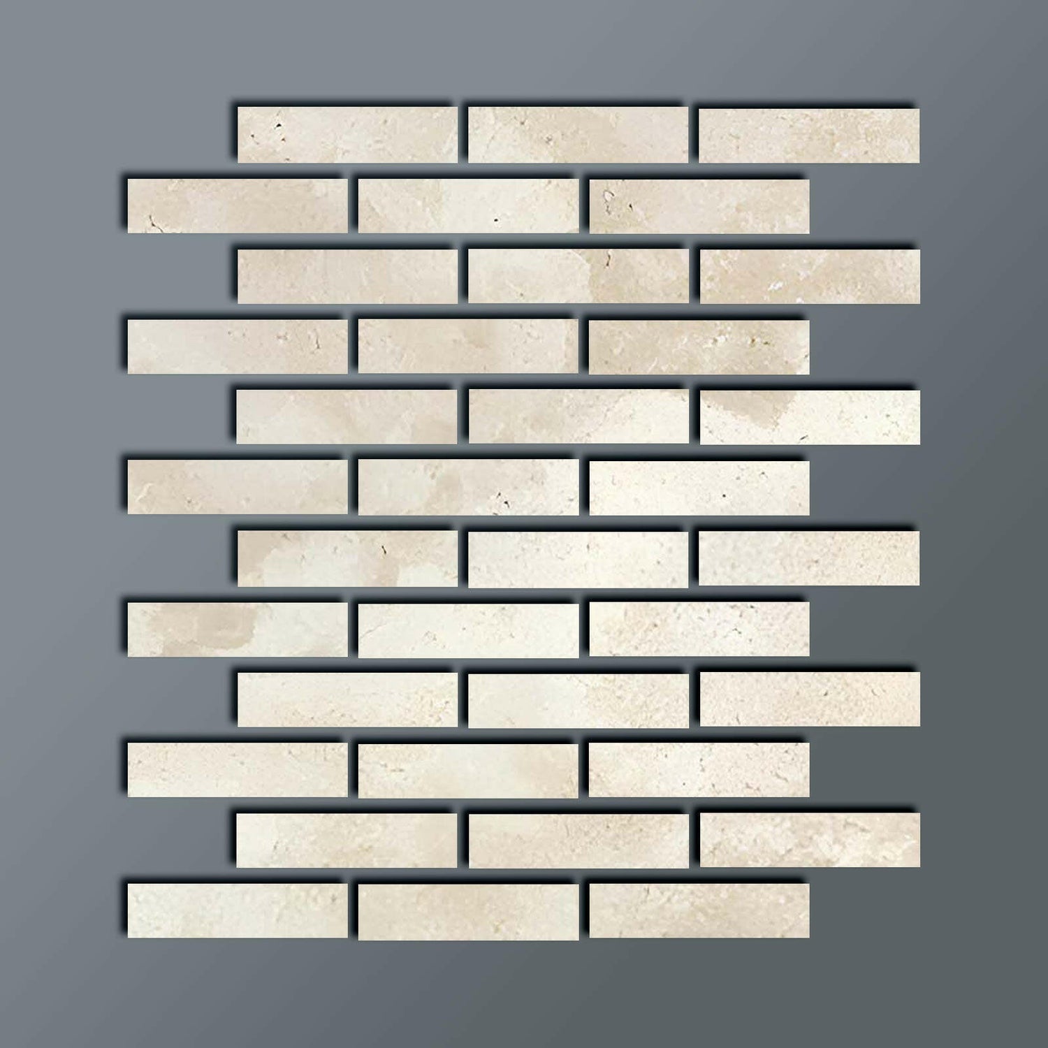 Special Cut | 2x8 Durango Cream Travertine Filled & Honed Tile Special Cut | 2x8 Durango Cream Travertine Filled & Honed Tile - American Tile Depot