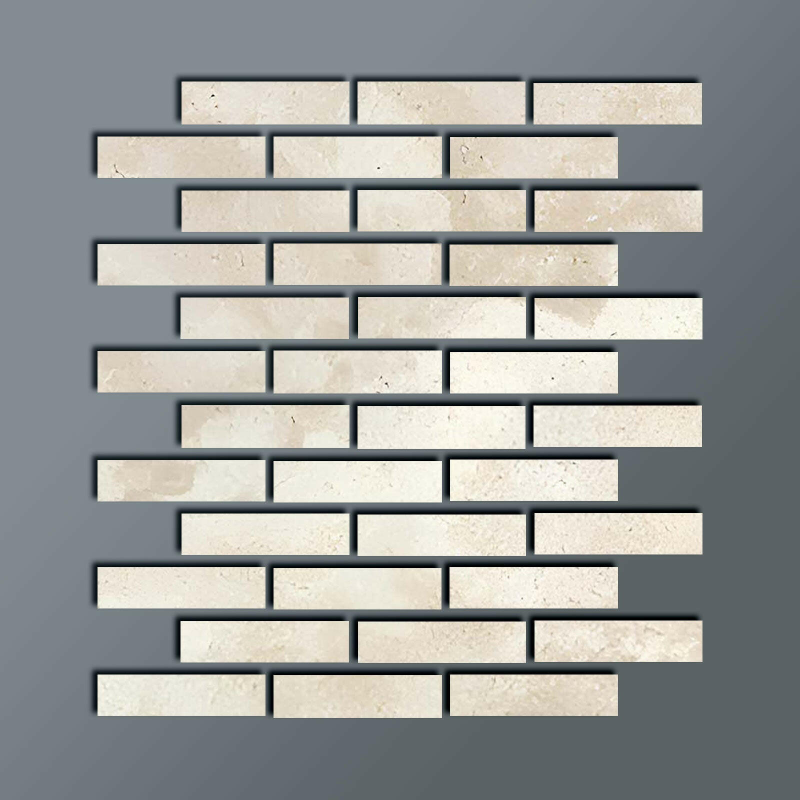 Special Cut | 2x8 Durango Cream Travertine Filled & Honed Tile Special Cut | 2x8 Durango Cream Travertine Filled & Honed Tile - American Tile Depot