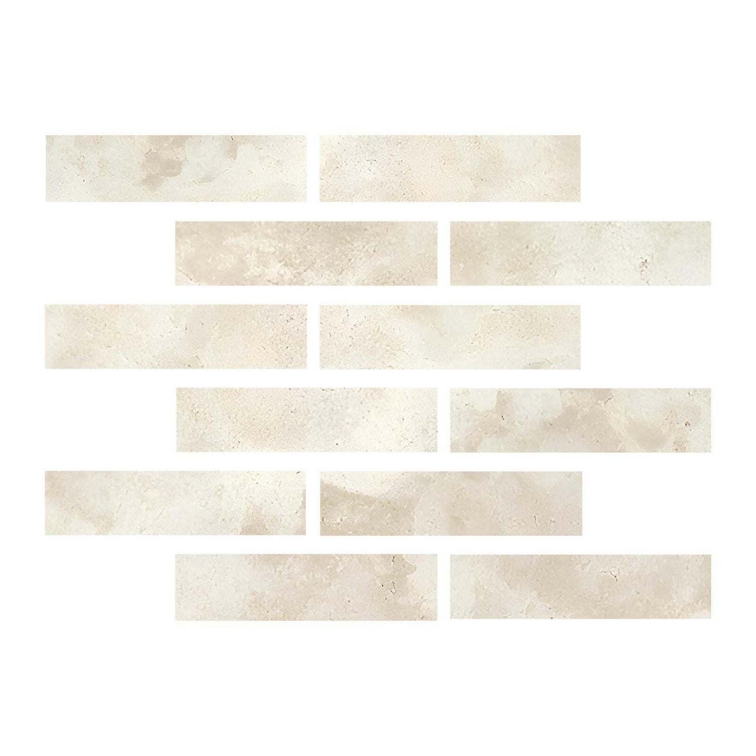 Special Cut | 2x8 Durango Cream Travertine Filled & Honed Tile Special Cut | 2x8 Durango Cream Travertine Filled & Honed Tile - American Tile Depot