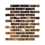 Special Cut | 2x8 Emperador Dark Marble Polished Tile Special Cut | 2x8 Emperador Dark Marble Polished Tile - American Tile Depot
