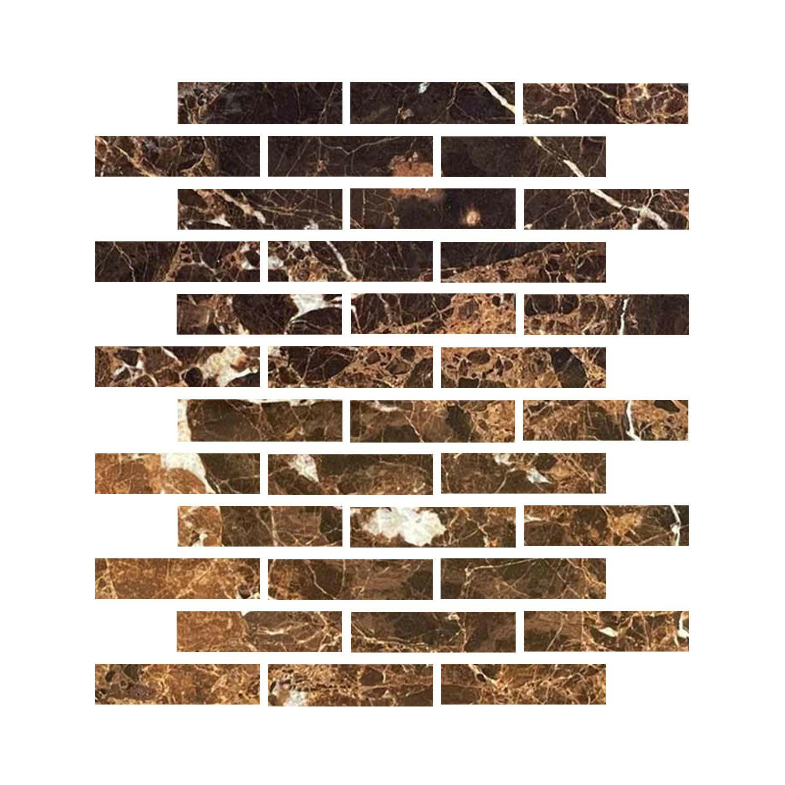 Special Cut | 2x8 Emperador Dark Marble Polished Tile Special Cut | 2x8 Emperador Dark Marble Polished Tile - American Tile Depot
