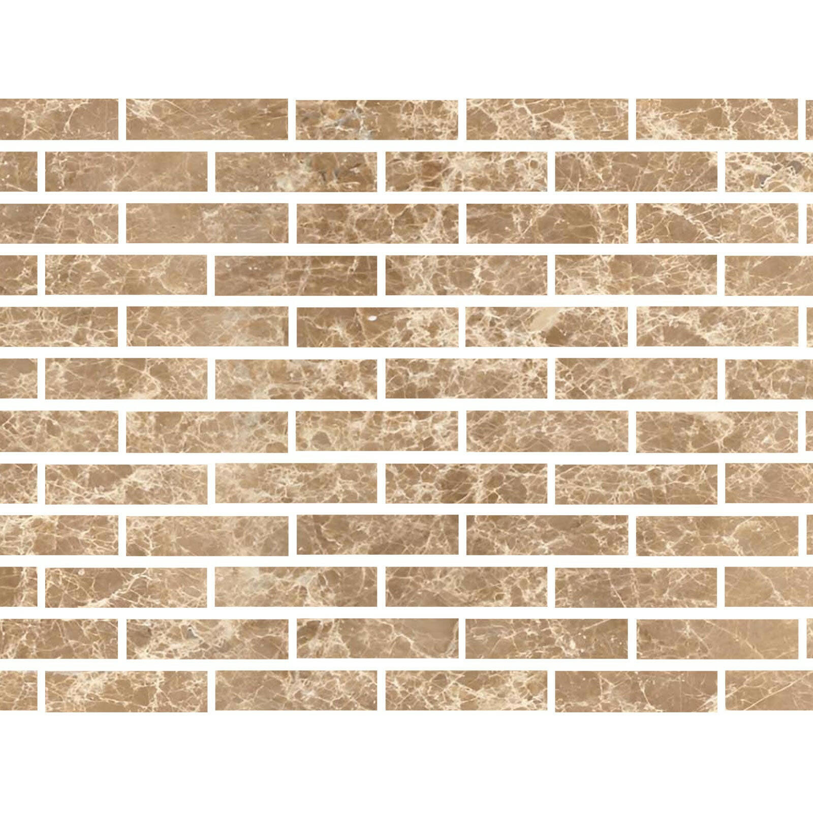 Special Cut | 2x8 Emperador Light Marble Polished Tile Special Cut | 2x8 Emperador Light Marble Polished Tile - American Tile Depot