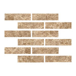 Special Cut | 2x8 Emperador Light Marble Polished Tile Special Cut | 2x8 Emperador Light Marble Polished Tile - American Tile Depot