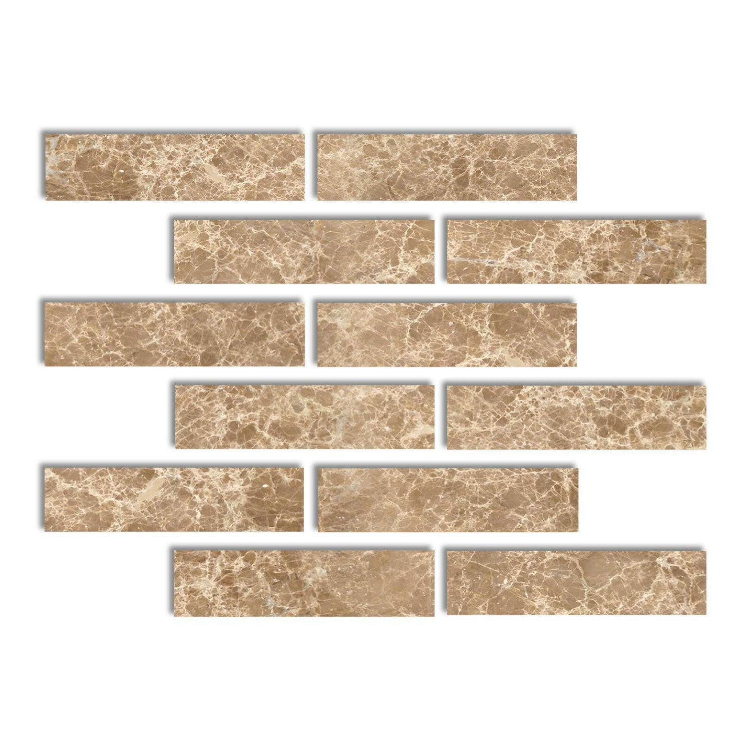 Special Cut | 2x8 Emperador Light Marble Polished Tile Special Cut | 2x8 Emperador Light Marble Polished Tile - American Tile Depot