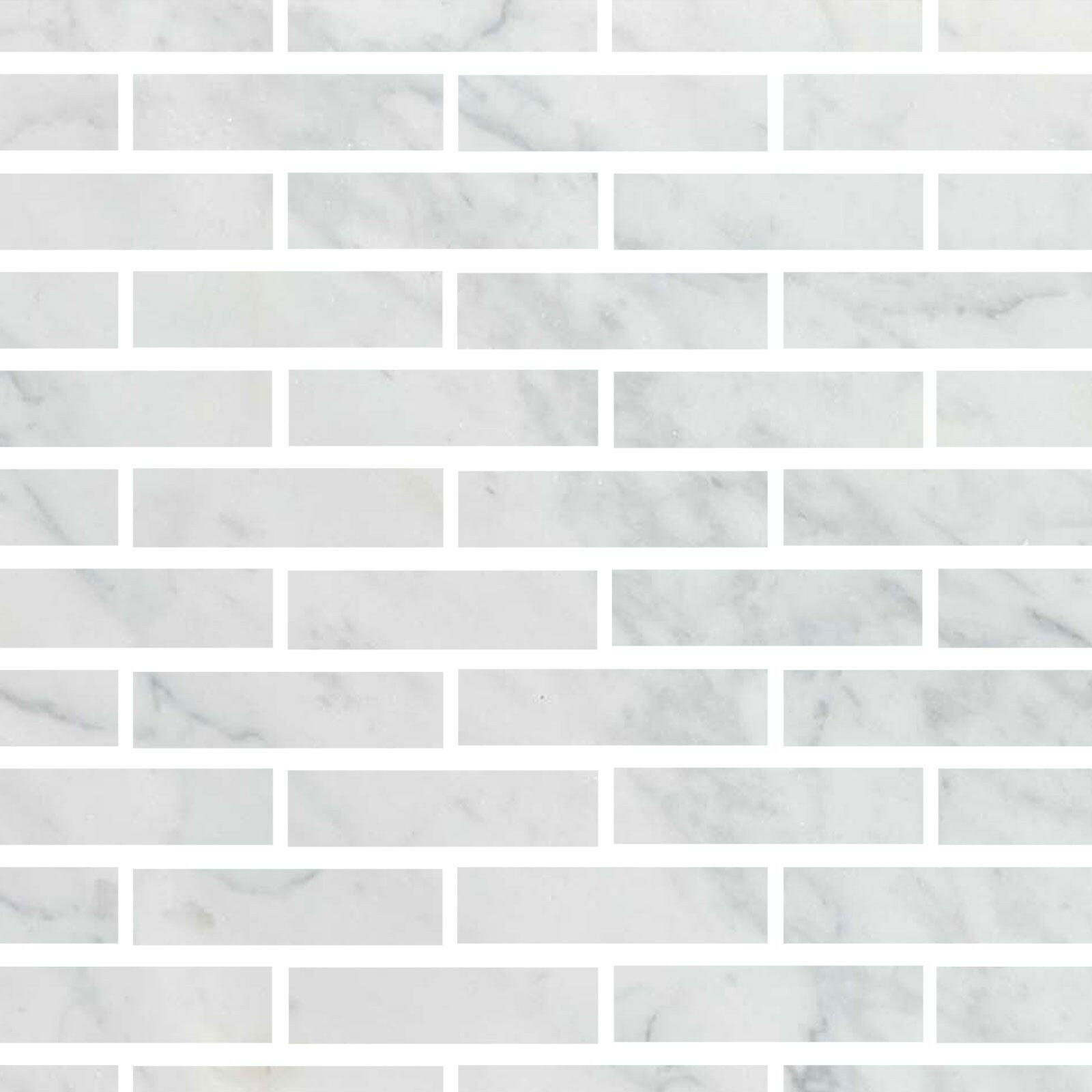 Special Cut | 2x8 Italian Statuary White Marble Honed Tile Special Cut | 2x8 Italian Statuary White Marble Honed Tile - American Tile Depot