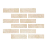 Special Cut | 2x8 Ivory Travertine Filled & Honed Tile - American Tile Depot