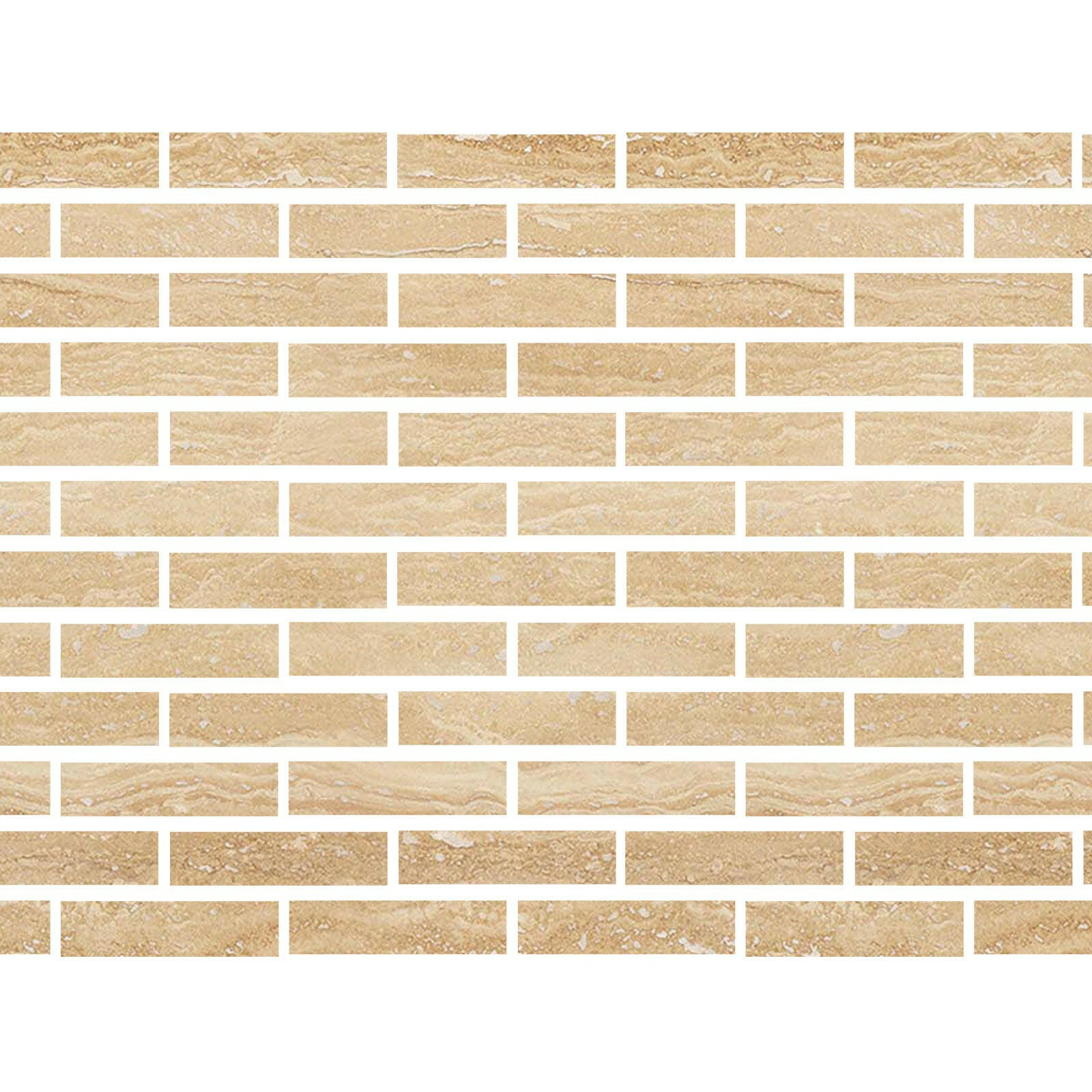 Special Cut | 2x8 Ivory Travertine Vein Cut Filled & Polished Tile Special Cut | 2x8 Ivory Travertine Vein Cut Filled & Polished Tile - American Tile Depot